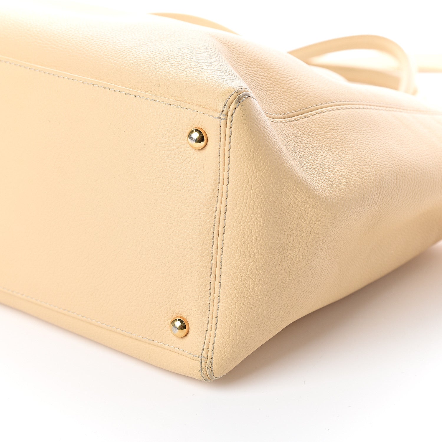 Chanel Calfskin Cerf Executive Shopper Tote Beige Clair 9 of 9
