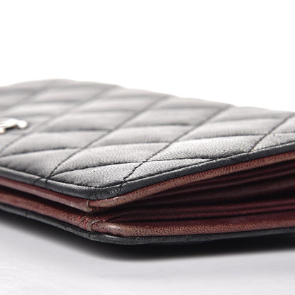 Chanel Lambskin Quilted Yen Wallet Black 11 of 14