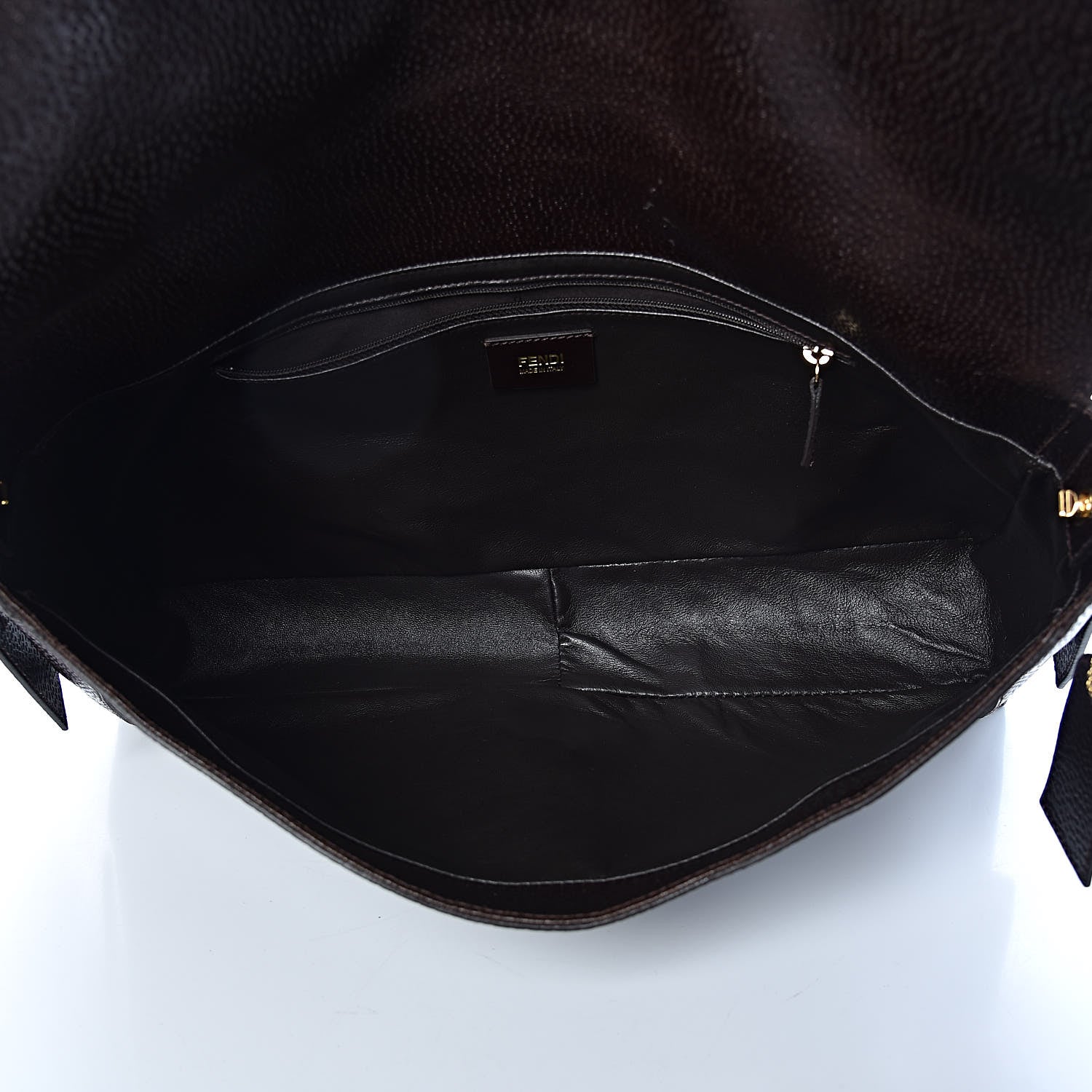 Fendi Vitello Large Convertible Baguette Moro 6 of 10