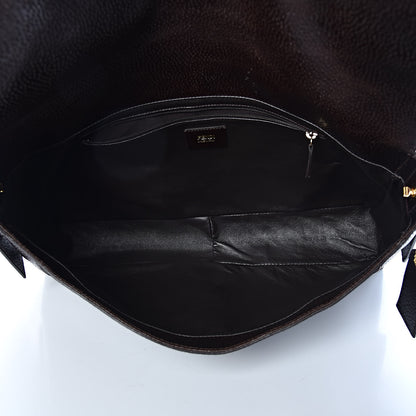 Fendi Vitello Large Convertible Baguette Moro 6 of 10