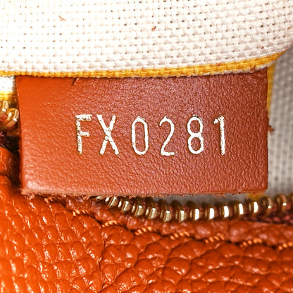 Louis Vuitton Raffia Calfskin Monogram Giant Onthego MM Tan 7 of 12