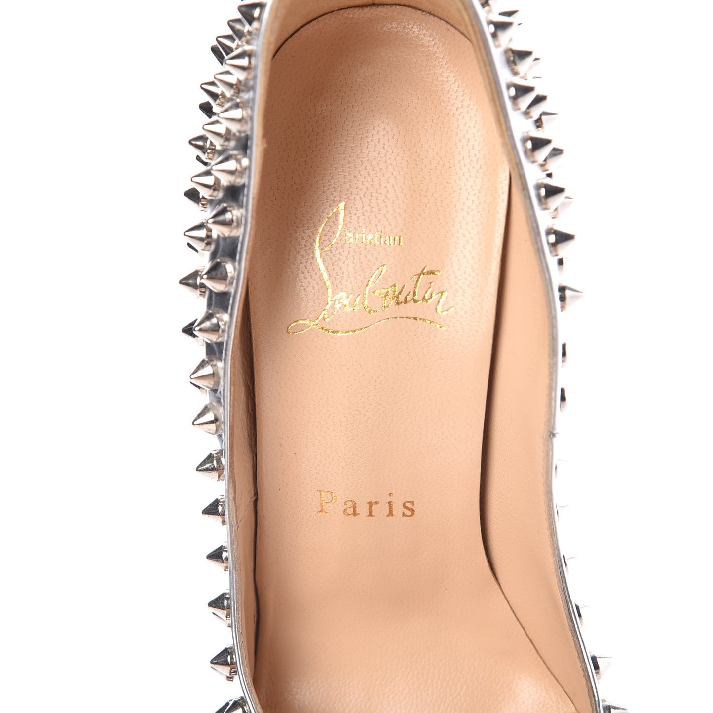 Specchio Lady Peep Spikes 150 Pumps 36.5 Silver