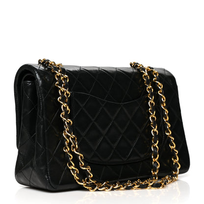 Chanel Lambskin Quilted Medium Double Flap Black 3 of 10