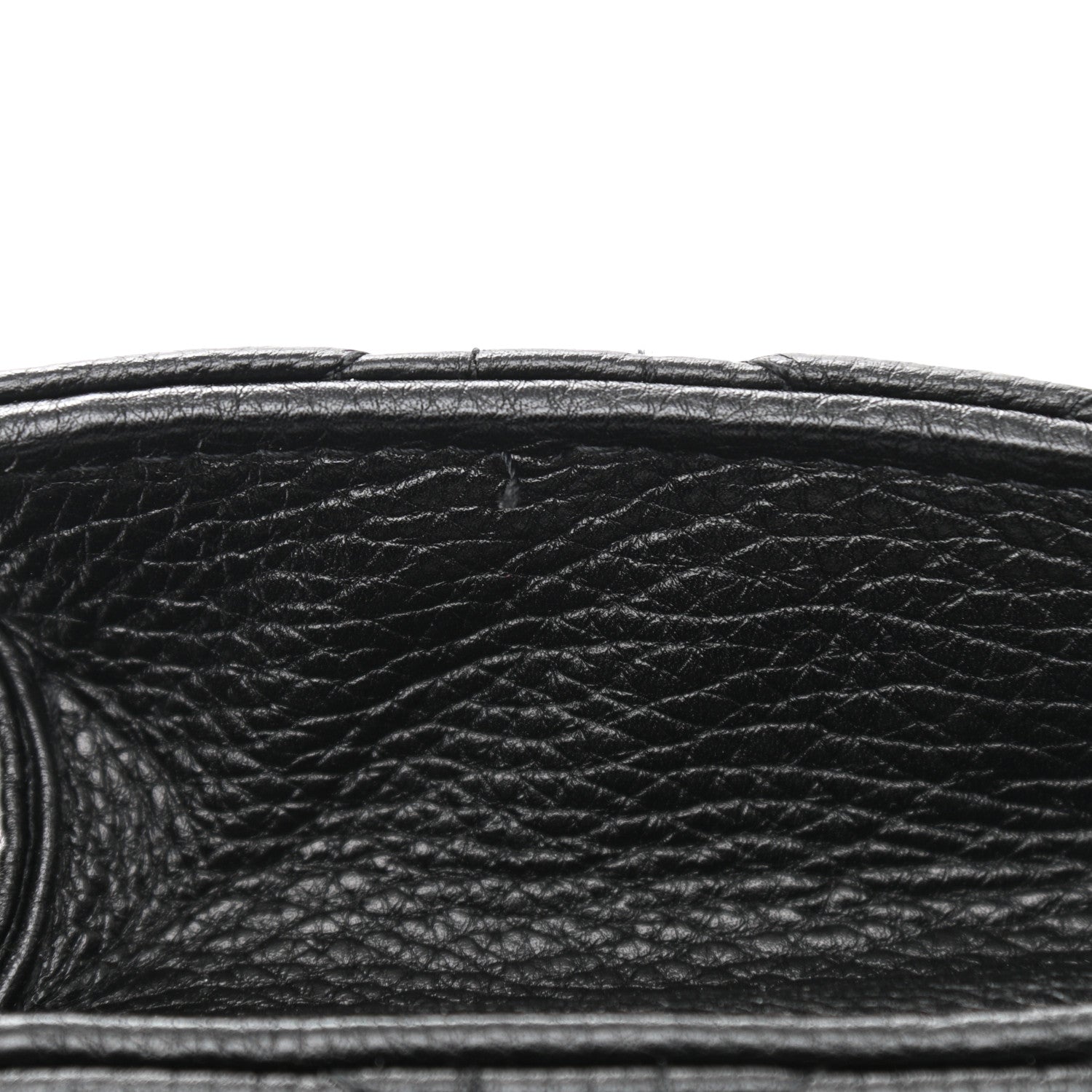 Christian Dior Calfskin Cannage Caro Zipped Pouch With Chain Black 10 of 10