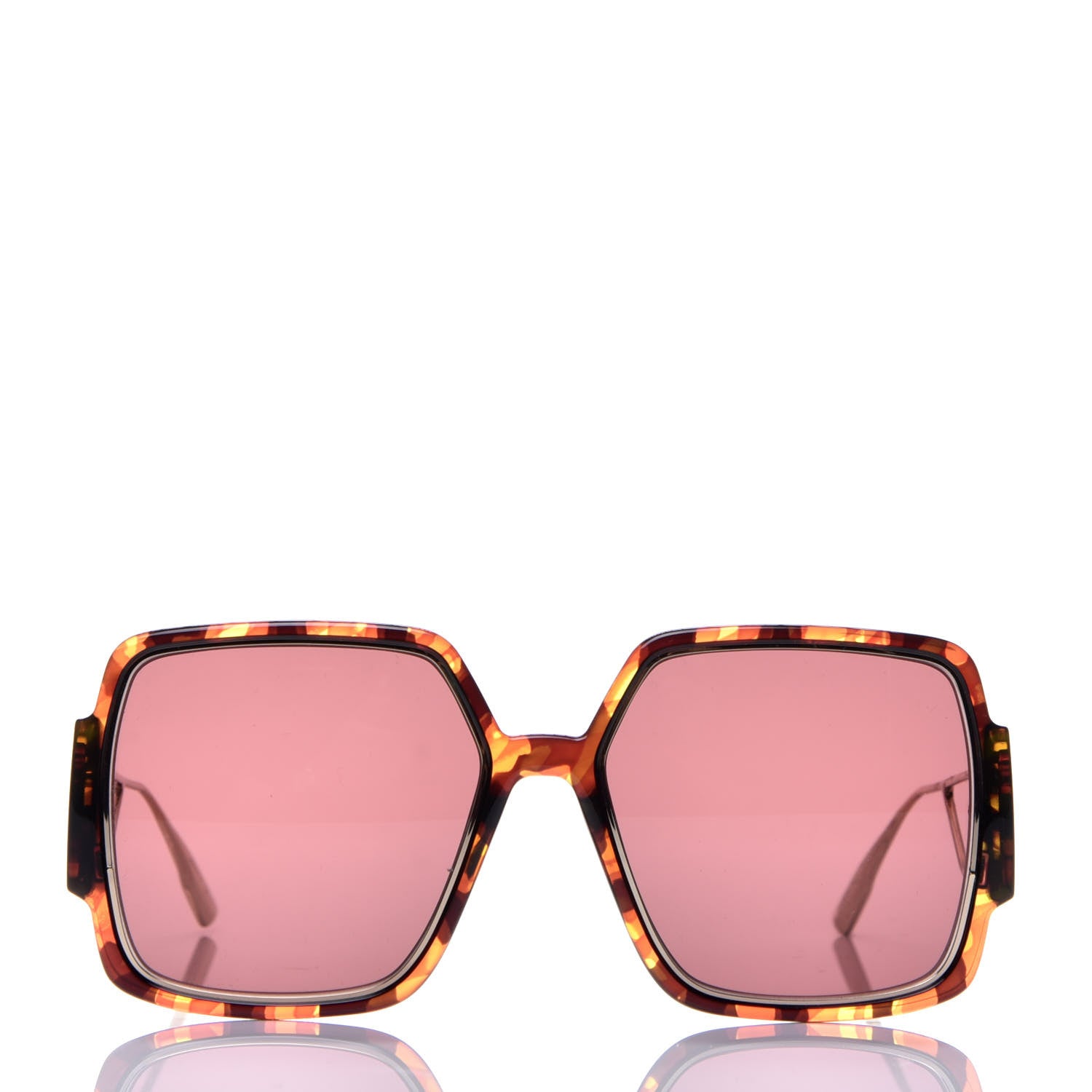 Christian Dior Acetate Square 30 Montaigne 2 Sunglasses Tortoise 2 of 7