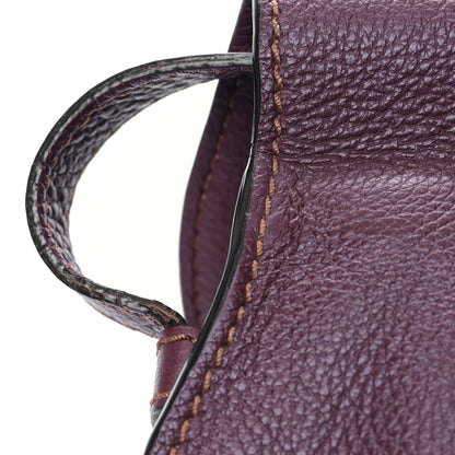 Chloe Grained Calfskin Small Marcie Saddle Bag Wild Purple 9 of 10