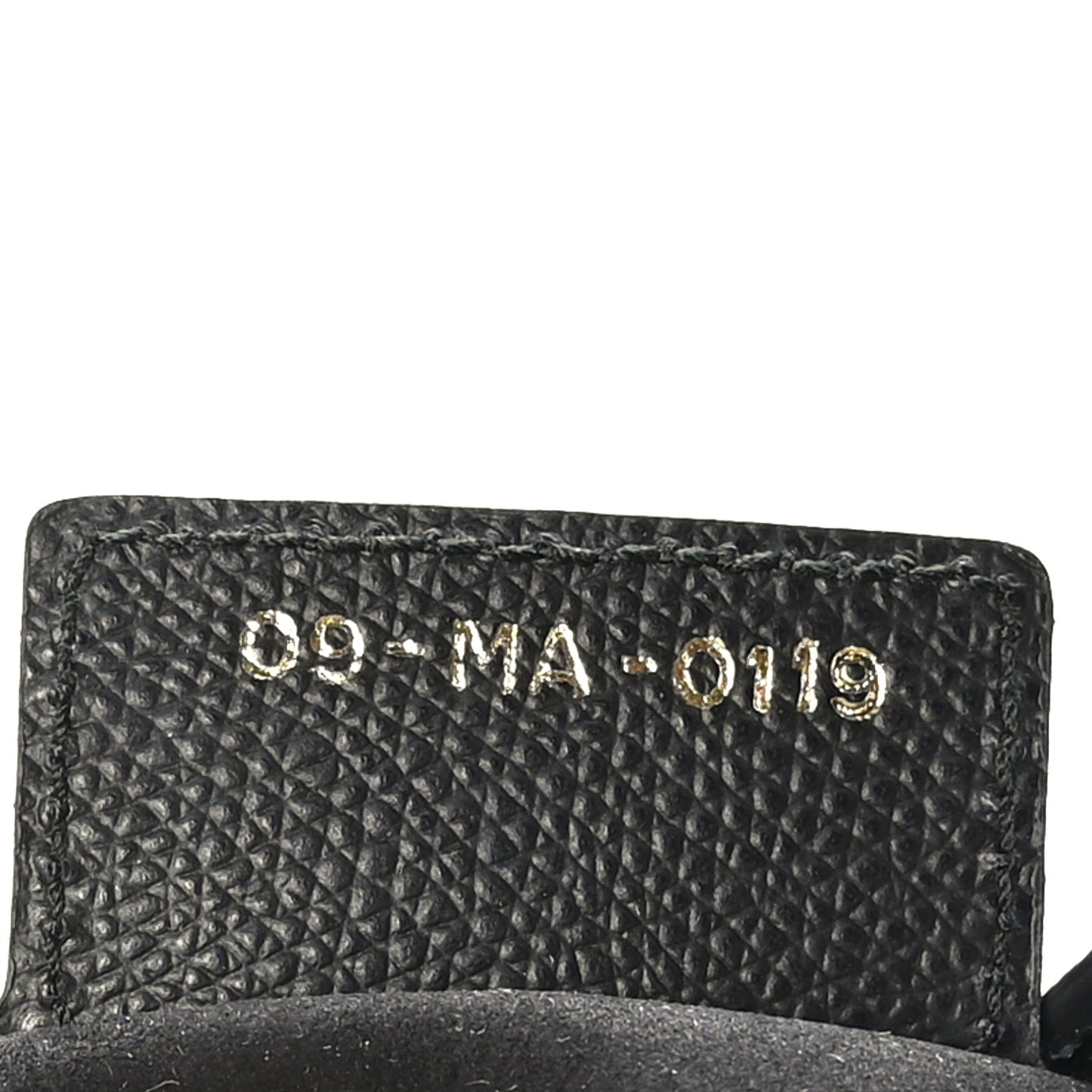 Grained Calfskin Saddle Bag Black