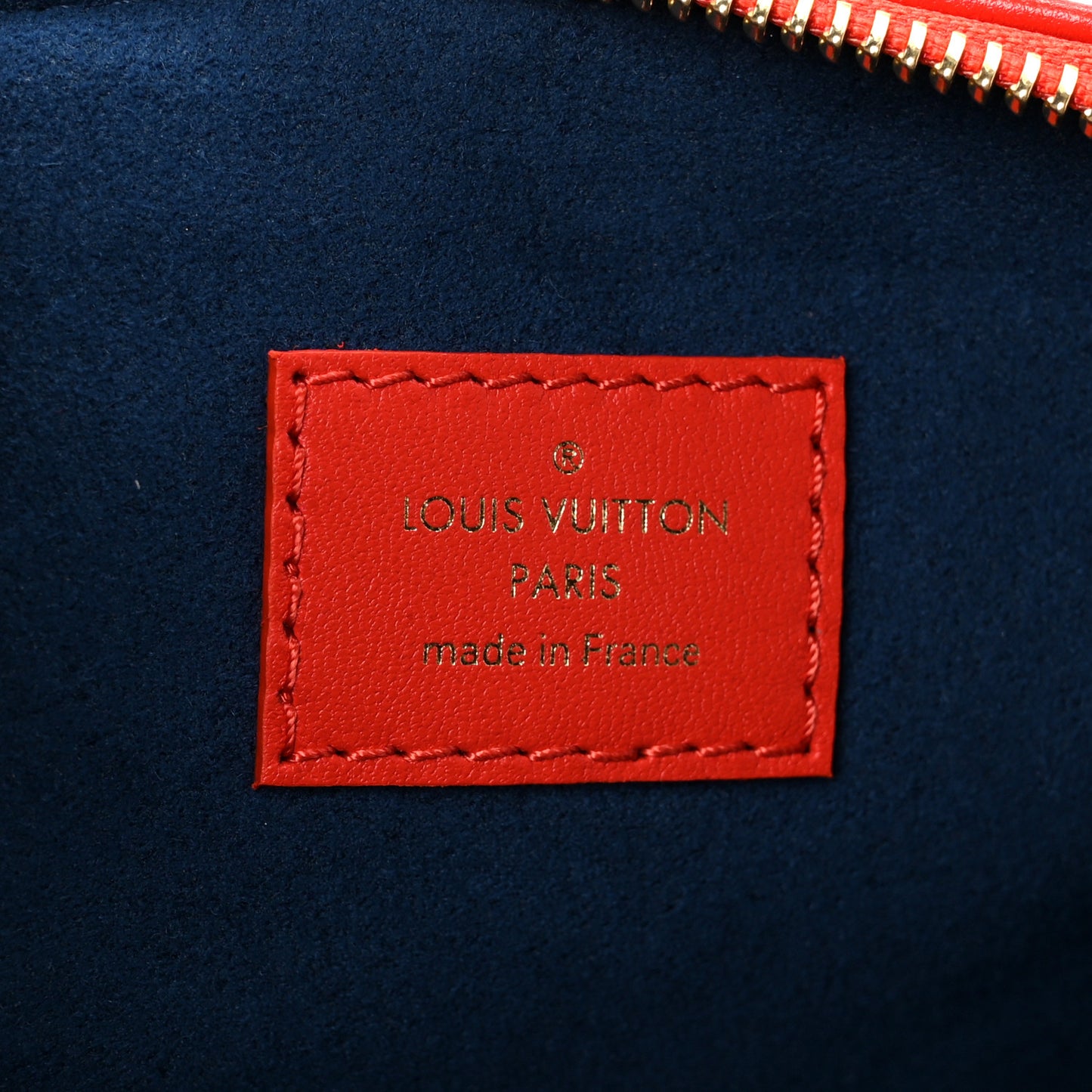 Lambskin Embossed Monogram Coussin PM Red