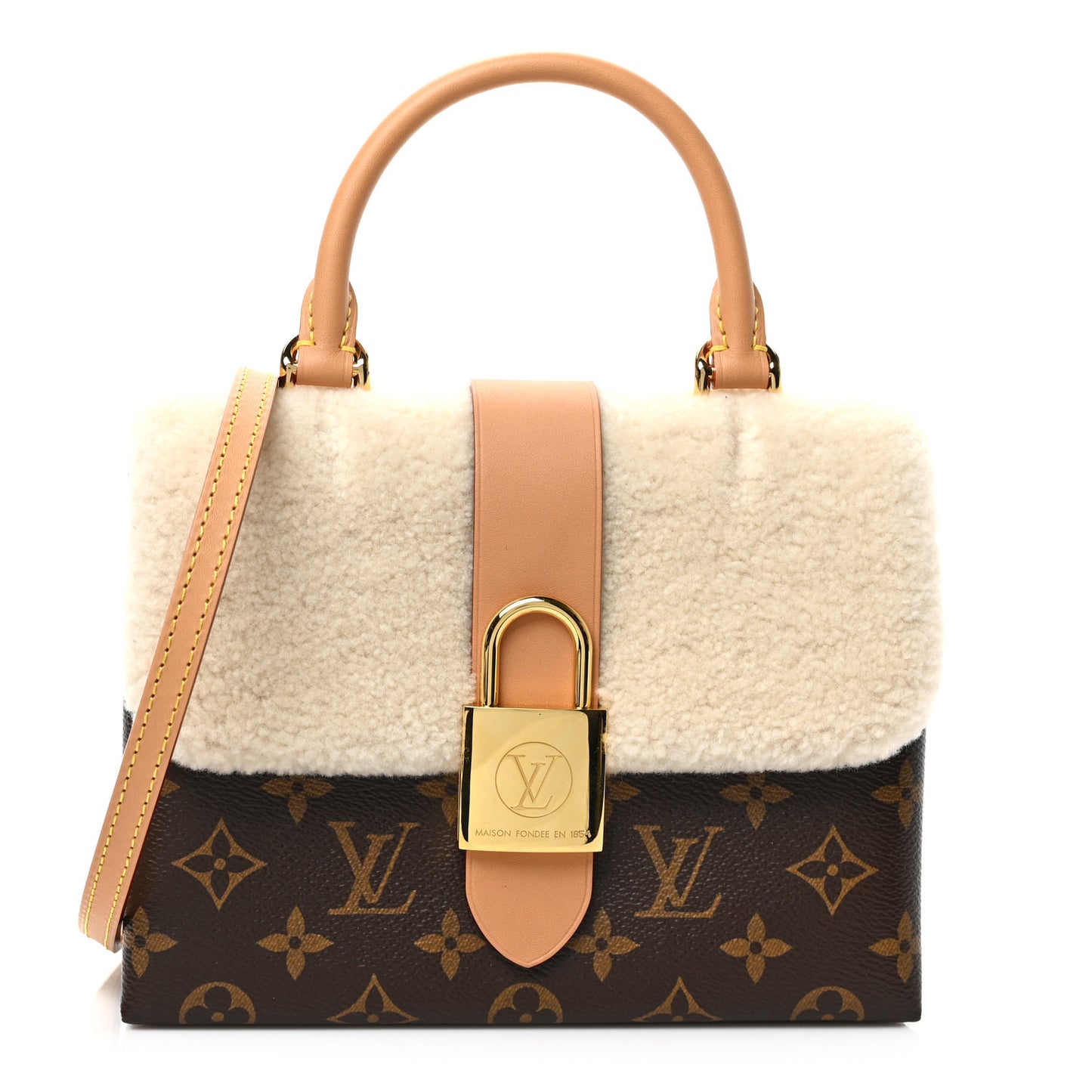Monogram Shearling Cozygram Locky BB