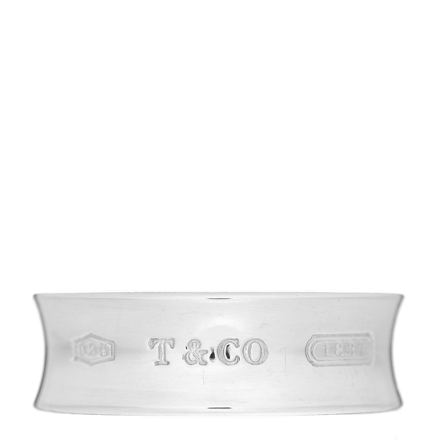 Tiffany Sterling Silver 1837 Band Ring 56 7.5 1 of 4