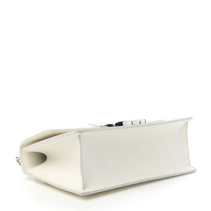 Christian Dior Grained Calfskin 30 Montaigne Chain Flap Bag White 4 of 10