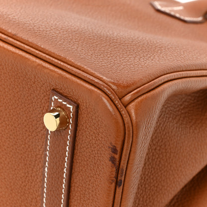 Hermes Natural Barenia Faubourg Birkin 30 Fauve 12 of 17