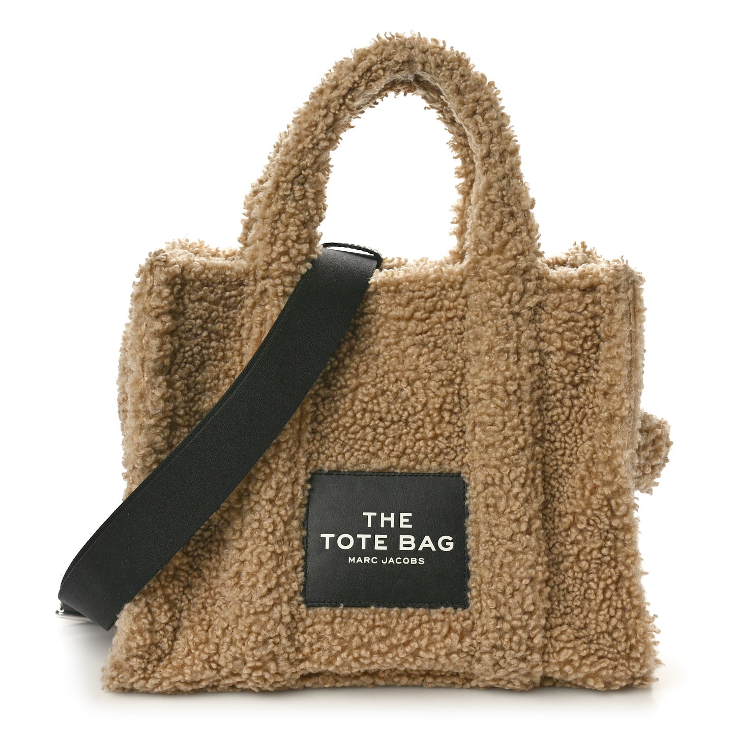 Polyester Cotton Medium The Teddy Traveler Tote Bag Beige