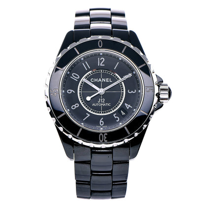 Chanel Stainless Steel Ceramic 38mm J12 Automatic Watch Black 1 of 7