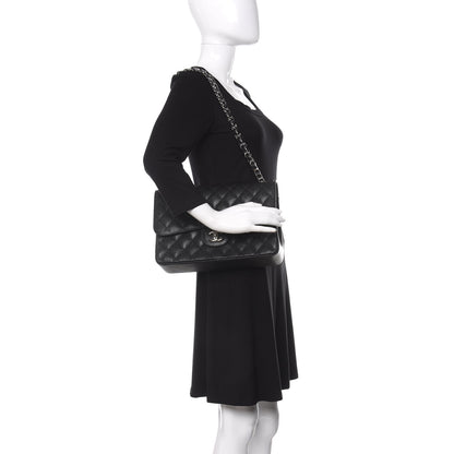 Chanel Caviar Quilted Jumbo Double Flap Black 2 of 11