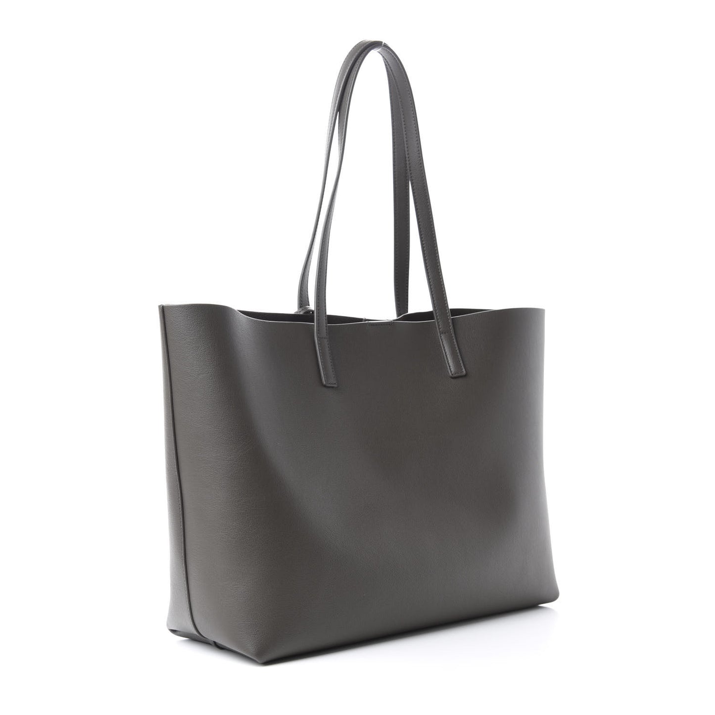 Calfskin Large Shopping Tote Pebble