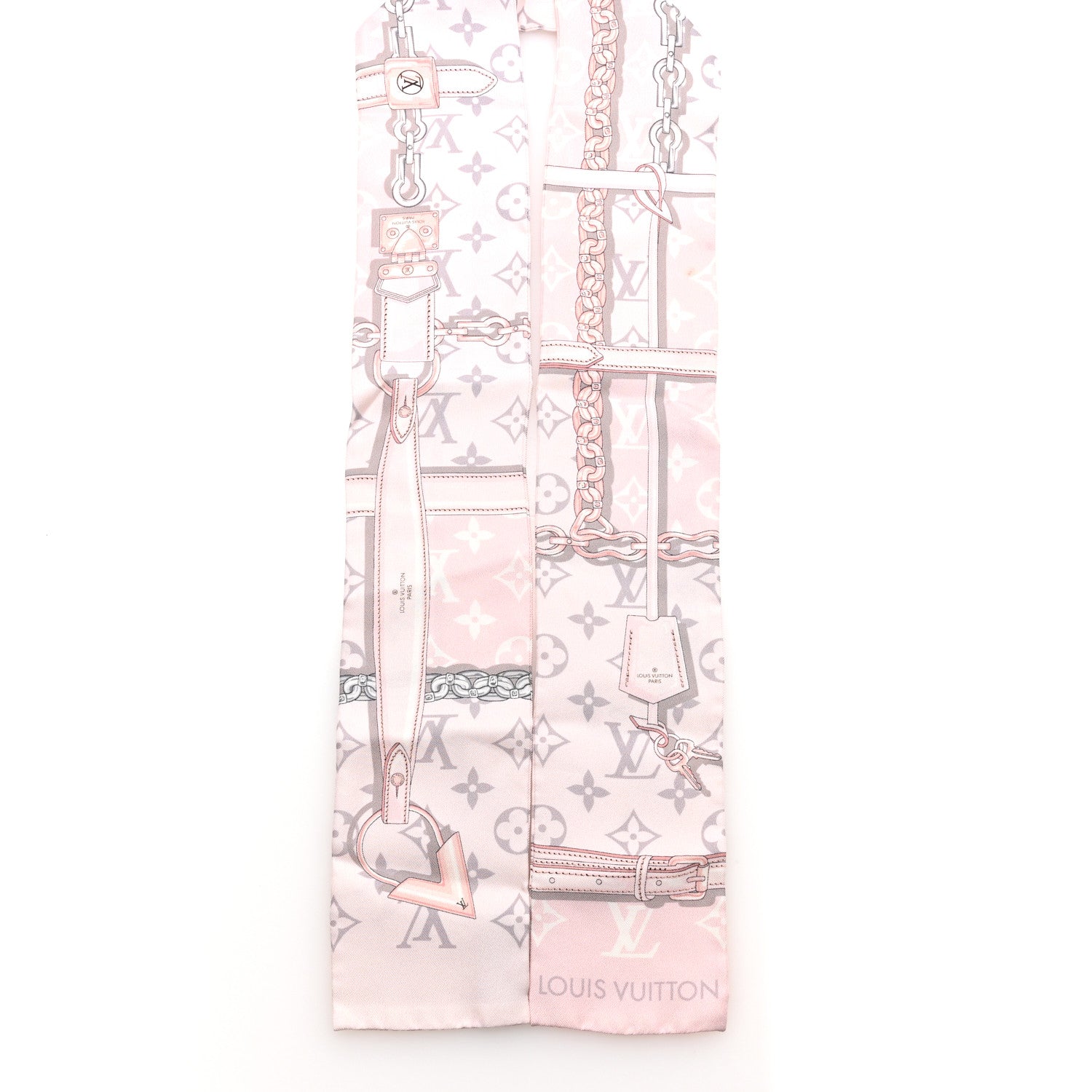 Louis Vuitton Silk Monogram Confidential Bandeau Light Pink 2 of 4