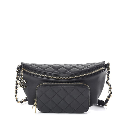 Chanel Caviar Quilted Business Affinity Waist Belt Bag Black 1 of 10