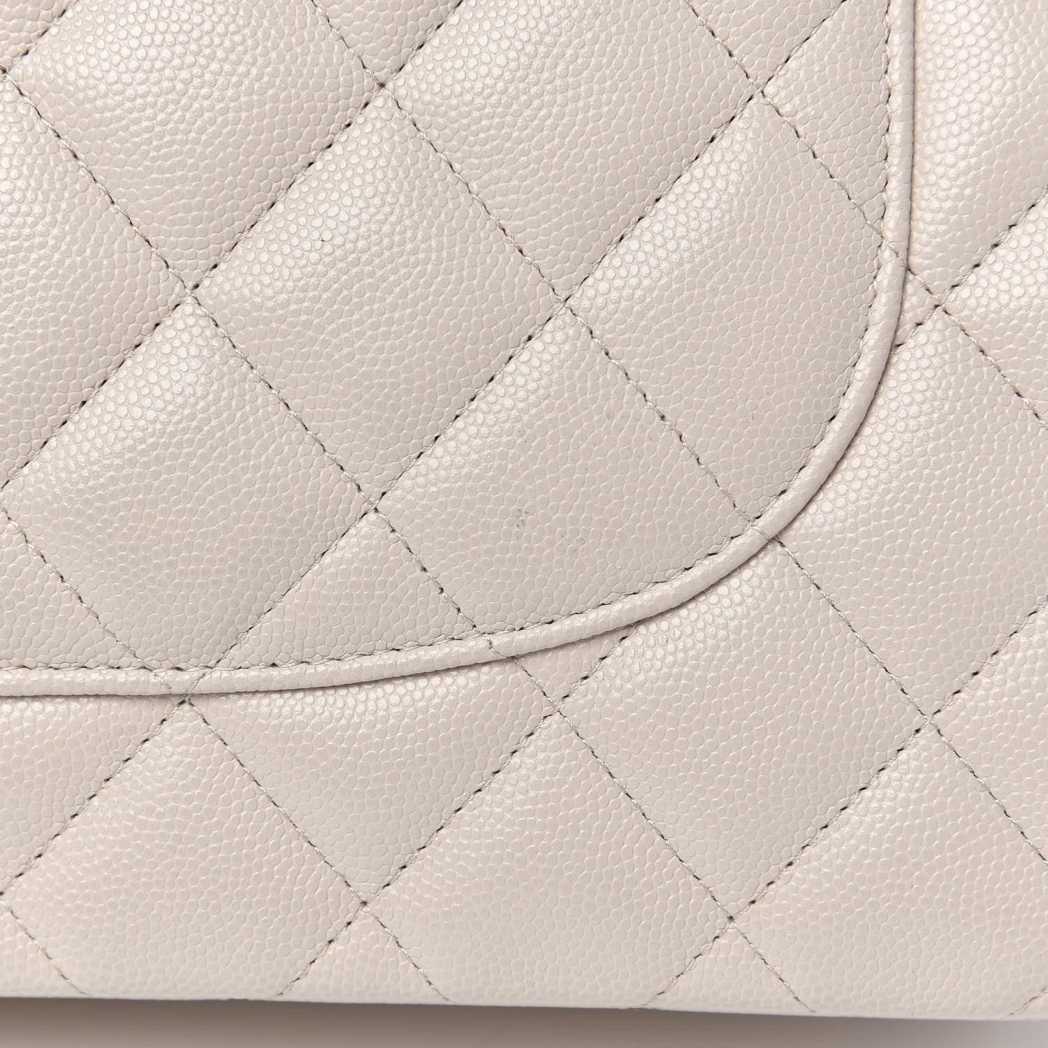 Chanel Caviar Quilted Jumbo Double Flap Ivory 14 of 14