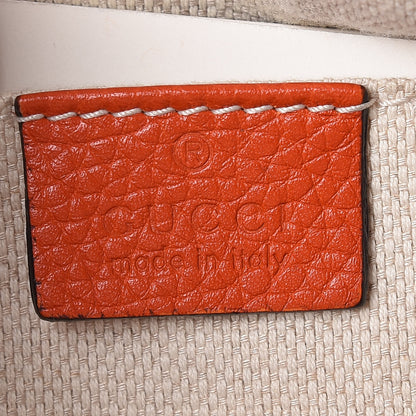 Gucci Pebbled Calfskin Small Soho Disco Bag Sun Orange 6 of 8