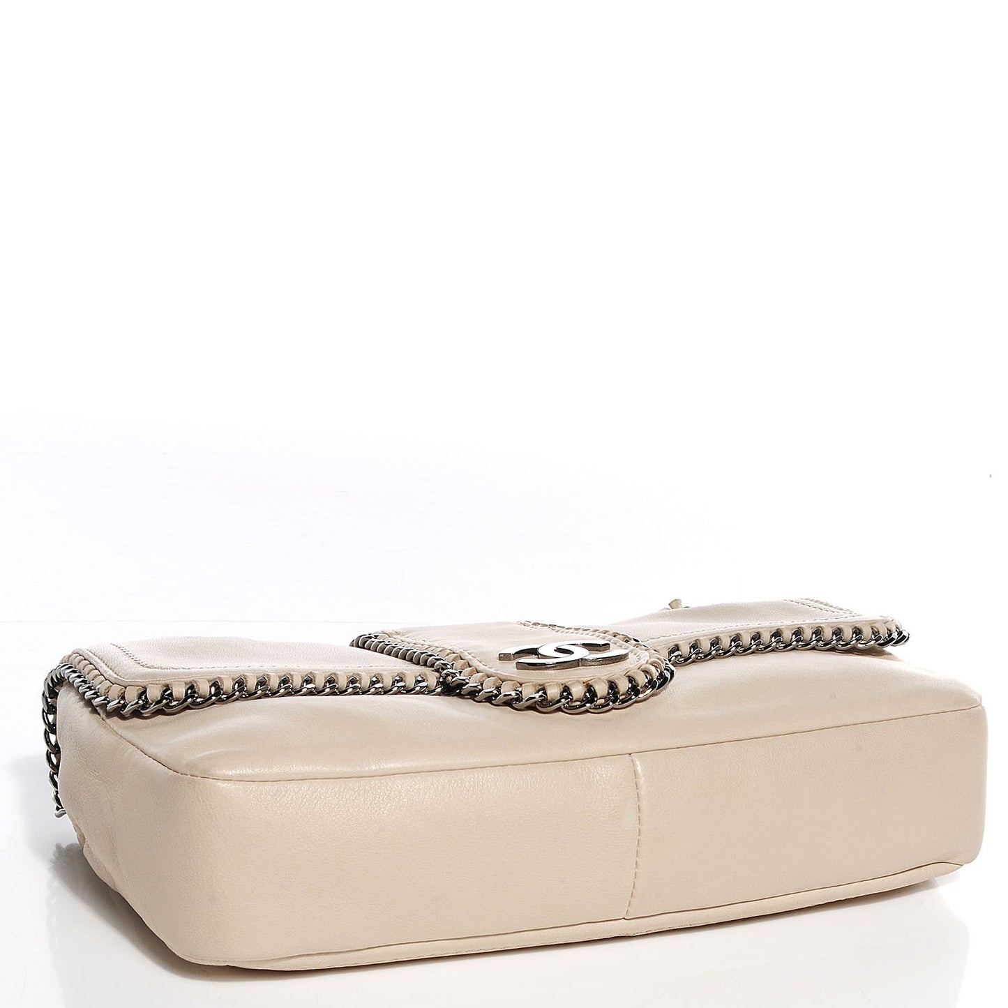 Lambskin Medium Madison Flap White