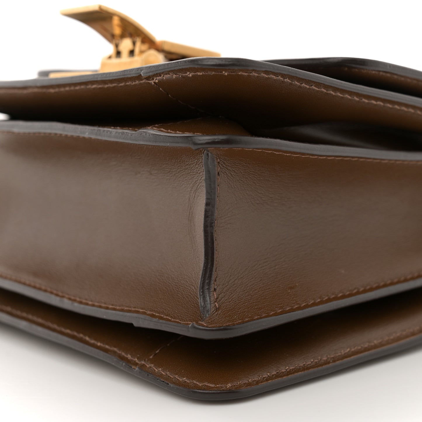 Smooth Calfskin Small Classic Box Flap Bag Camel