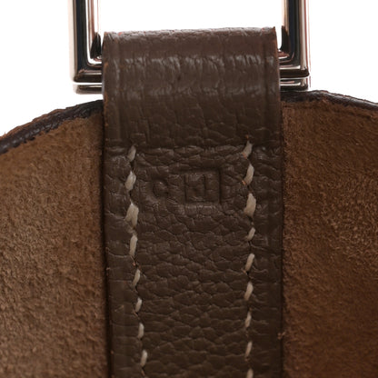 Hermes Chevre Eclat Picotin 18 PM Etoupe Rose Shocking 7 of 15