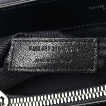 Saint Laurent Calfskin Y Quilted Monogram Medium Loulou Chain Satchel Black 8 of 9