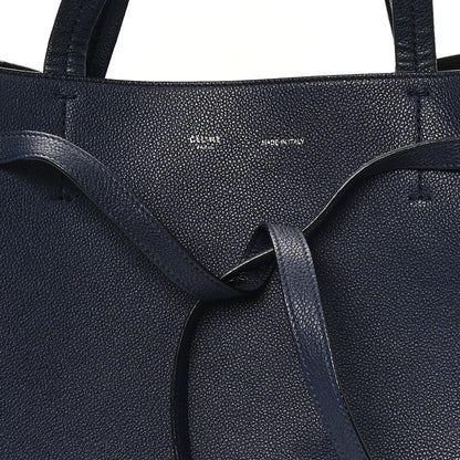 Celine Soft Grained Calfskin Small Belt Cabas Phantom Navy 7 of 14