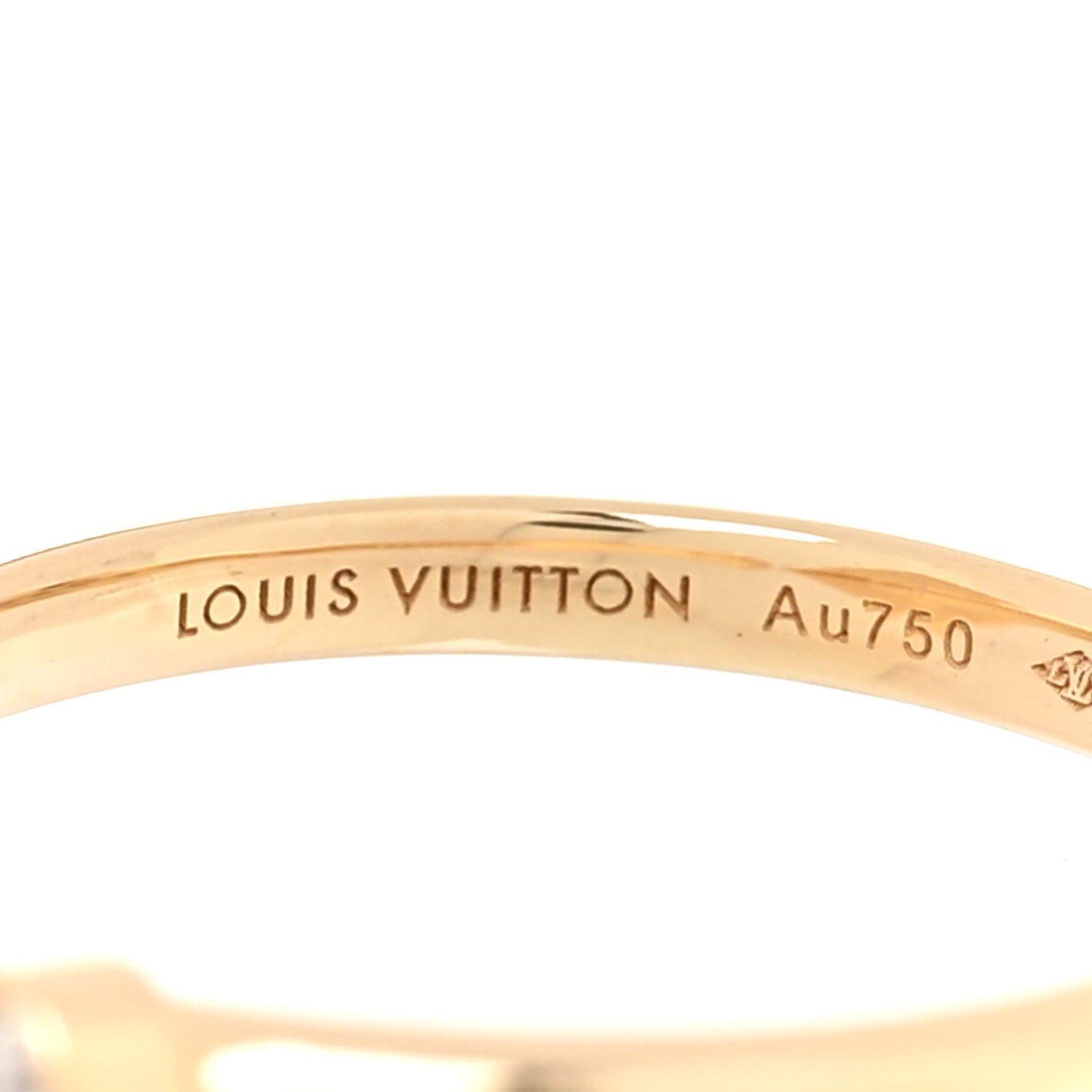 Louis Vuitton 18K Yellow Gold Diamond Black Onyx Color Blossom Mini Star Ring 54 6.75 4 of 7