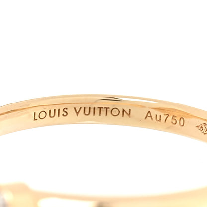 Louis Vuitton 18K Yellow Gold Diamond Black Onyx Color Blossom Mini Star Ring 54 6.75 4 of 7