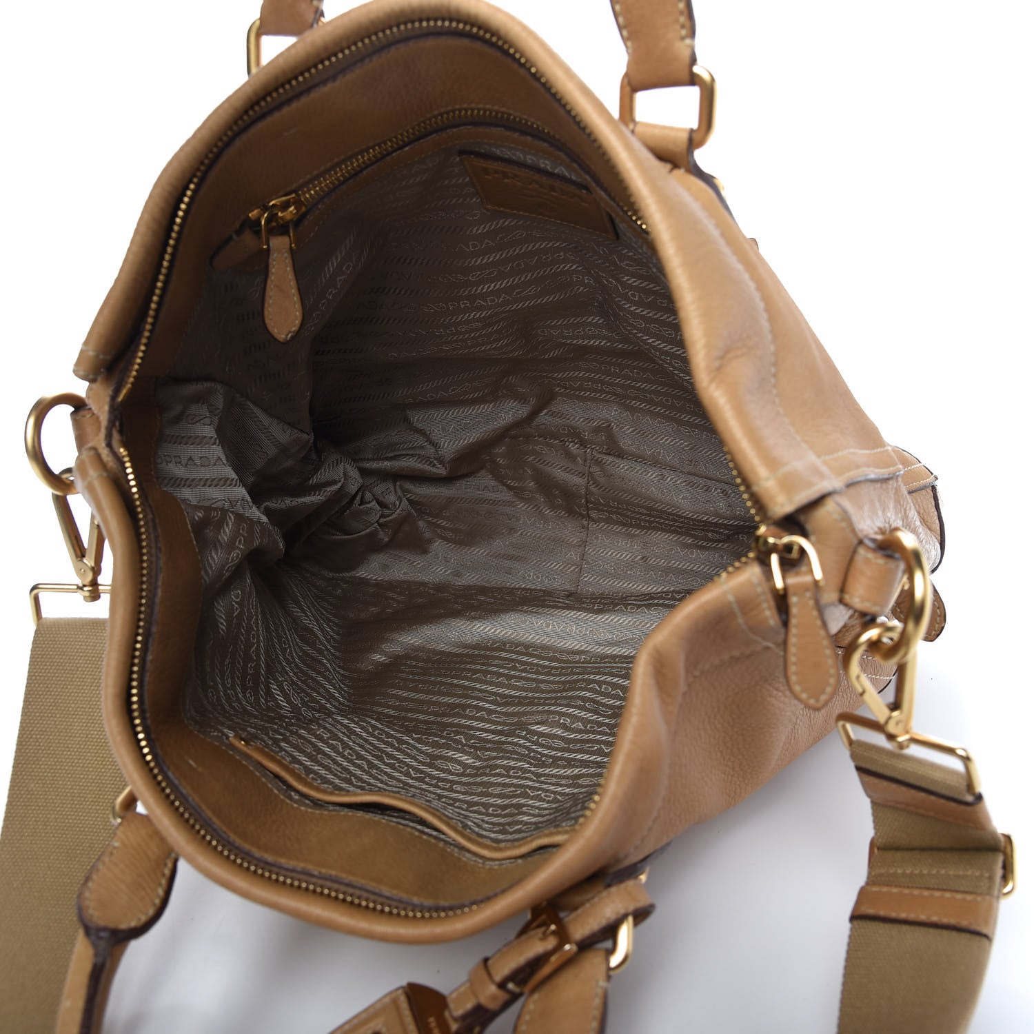 Prada Vitello Daino Tote Sughero 5 of 12