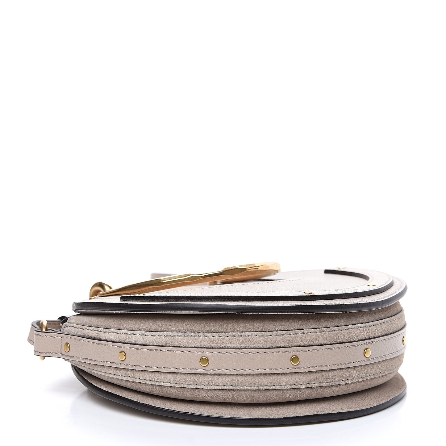 Calfskin Suede Small Pixie Bag Motty Grey