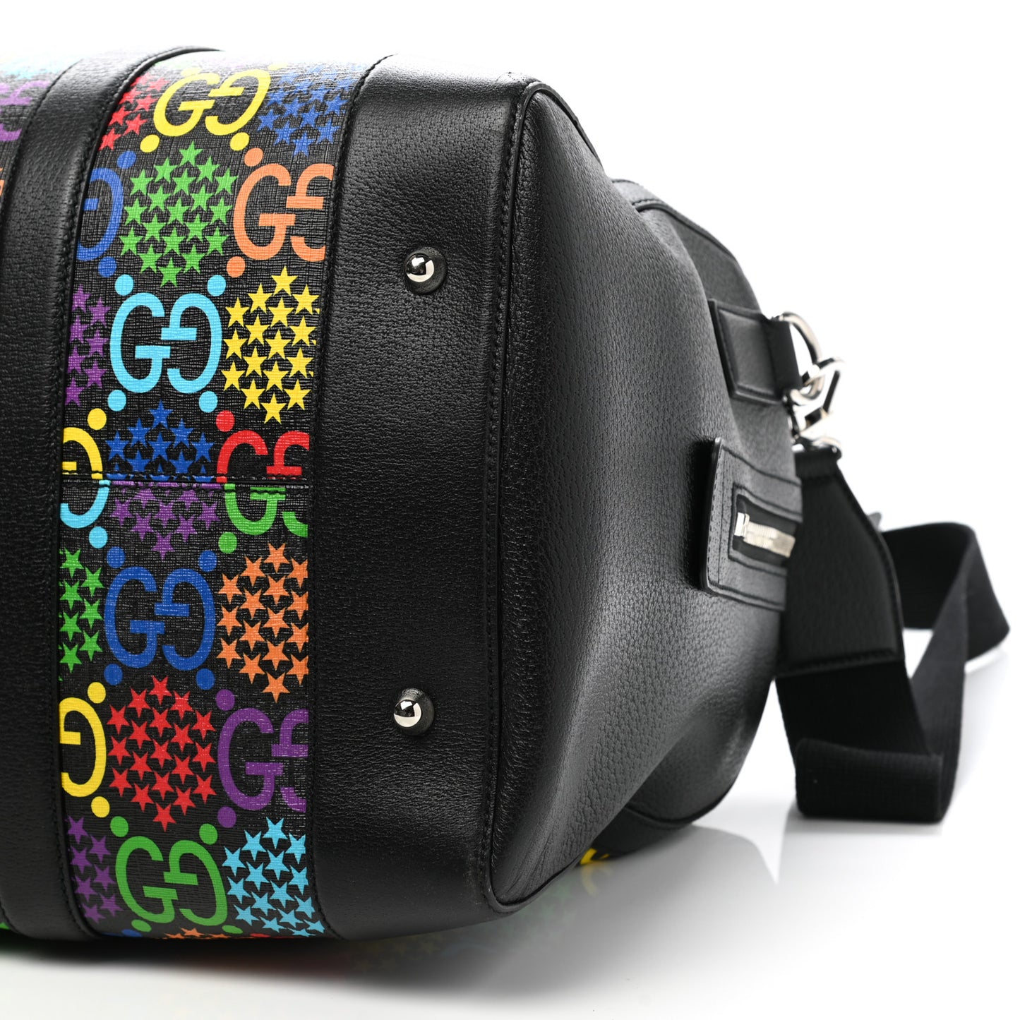 GG Supreme Monogram Psychedelic Duffle Bag Black Multicolor