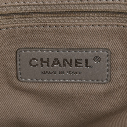 Chanel Glazed Calfskin Medium Deauville Tote Black 6 of 10