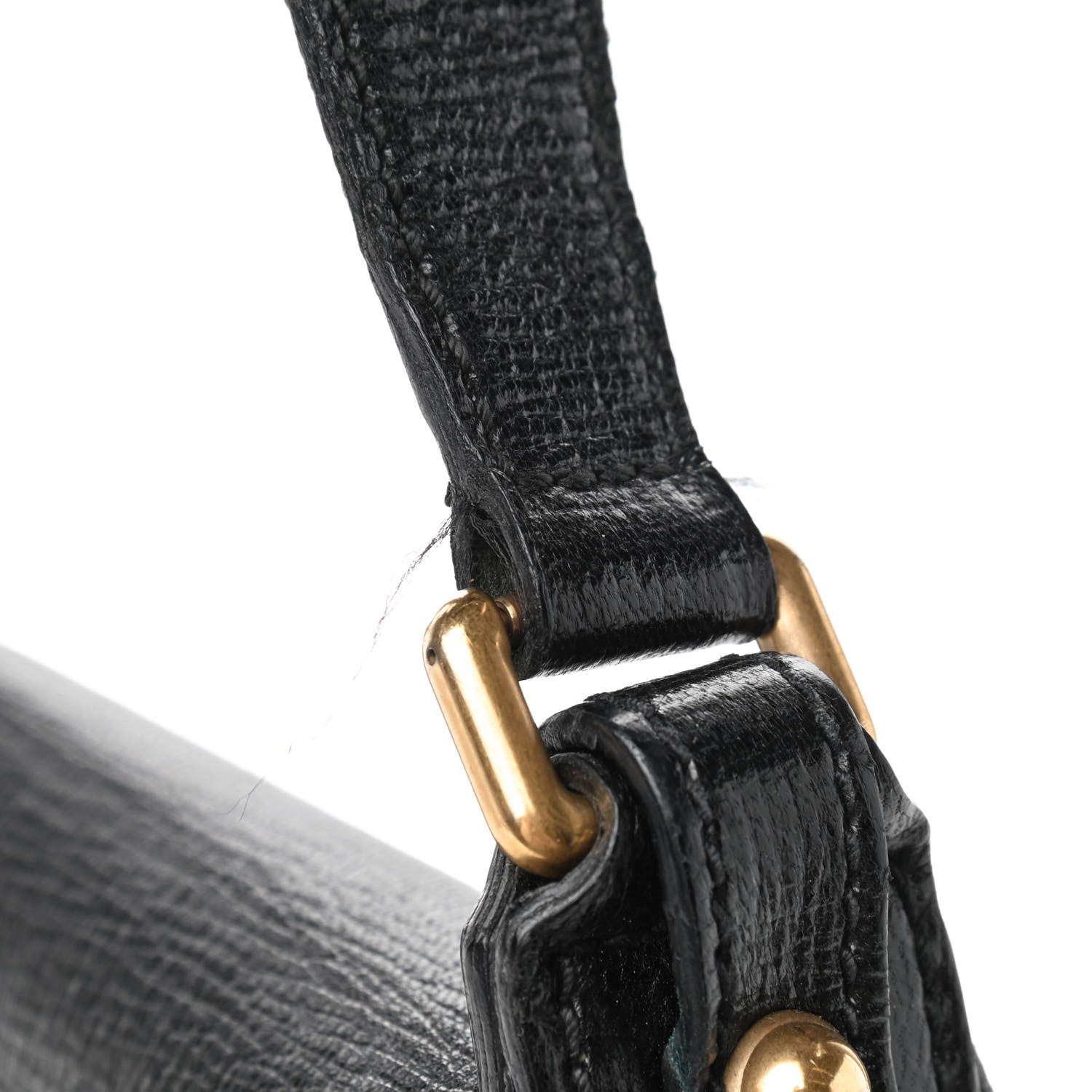 Gucci Leather Horsebit Flap Bag Black 10 of 10