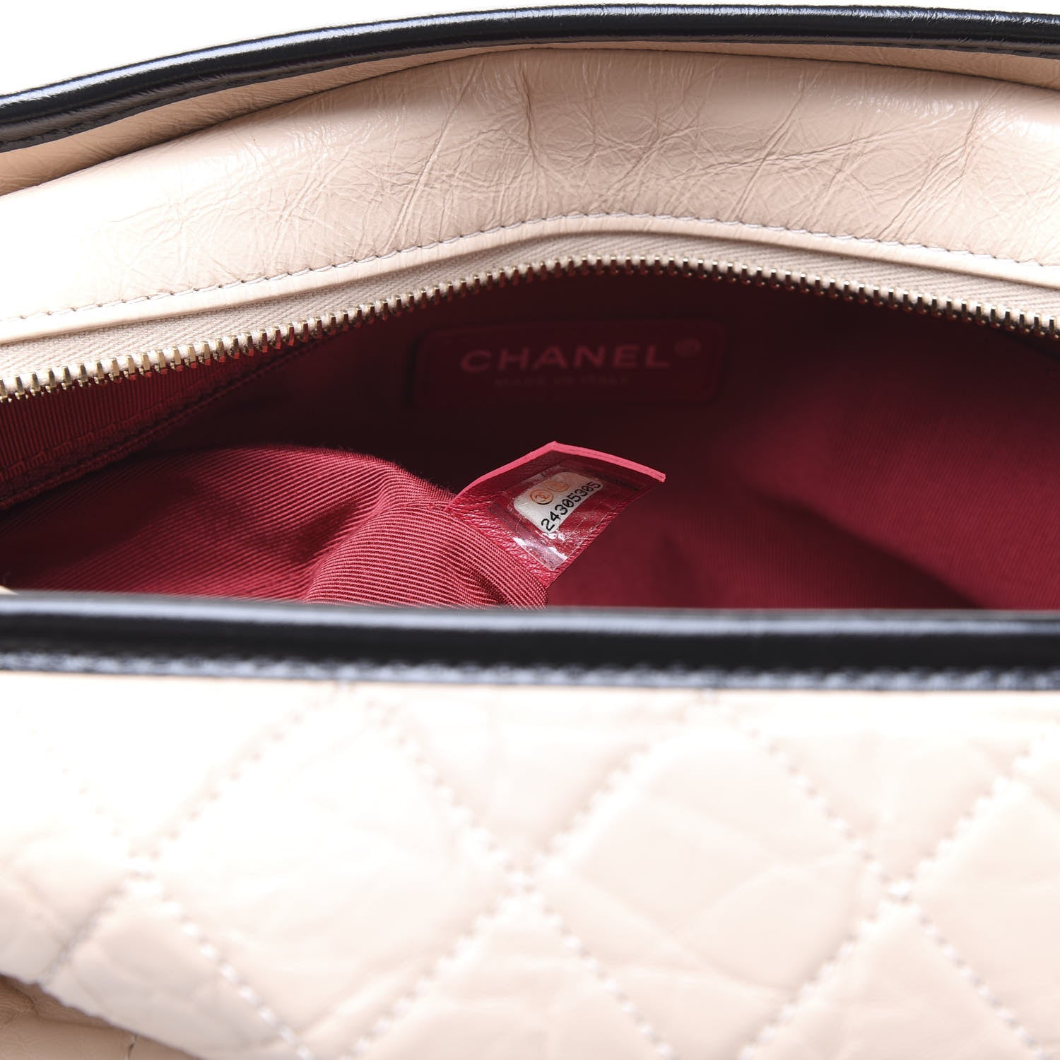 Chanel Aged Calfskin Quilted Large Gabrielle Hobo Beige Black 6 of 9