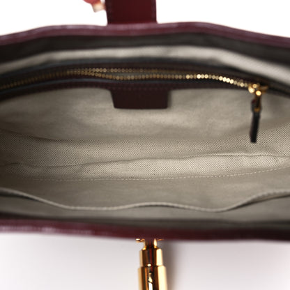 Gucci Monogram Azalea Calfskin Web Small Jackie 1961 Hobo Sahara Rubino Chardonnay 5 of 9
