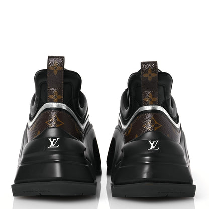 Louis Vuitton Calfskin Monogram LV Archlight 2.0 Platform Sneakers 38 Black 5 of 12