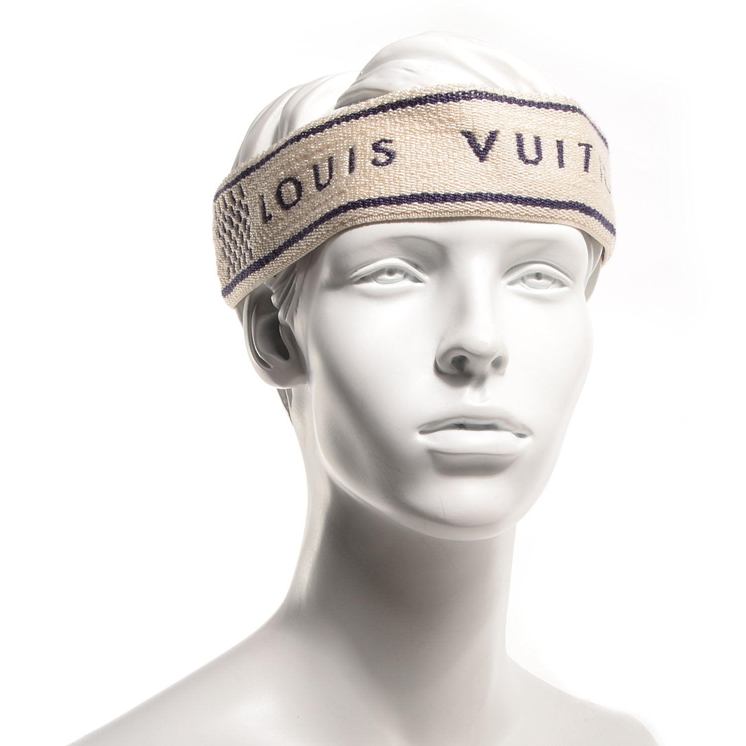 Louis Vuitton Damier Azur Headband Sweatband Towel Gym Set 2 of 11