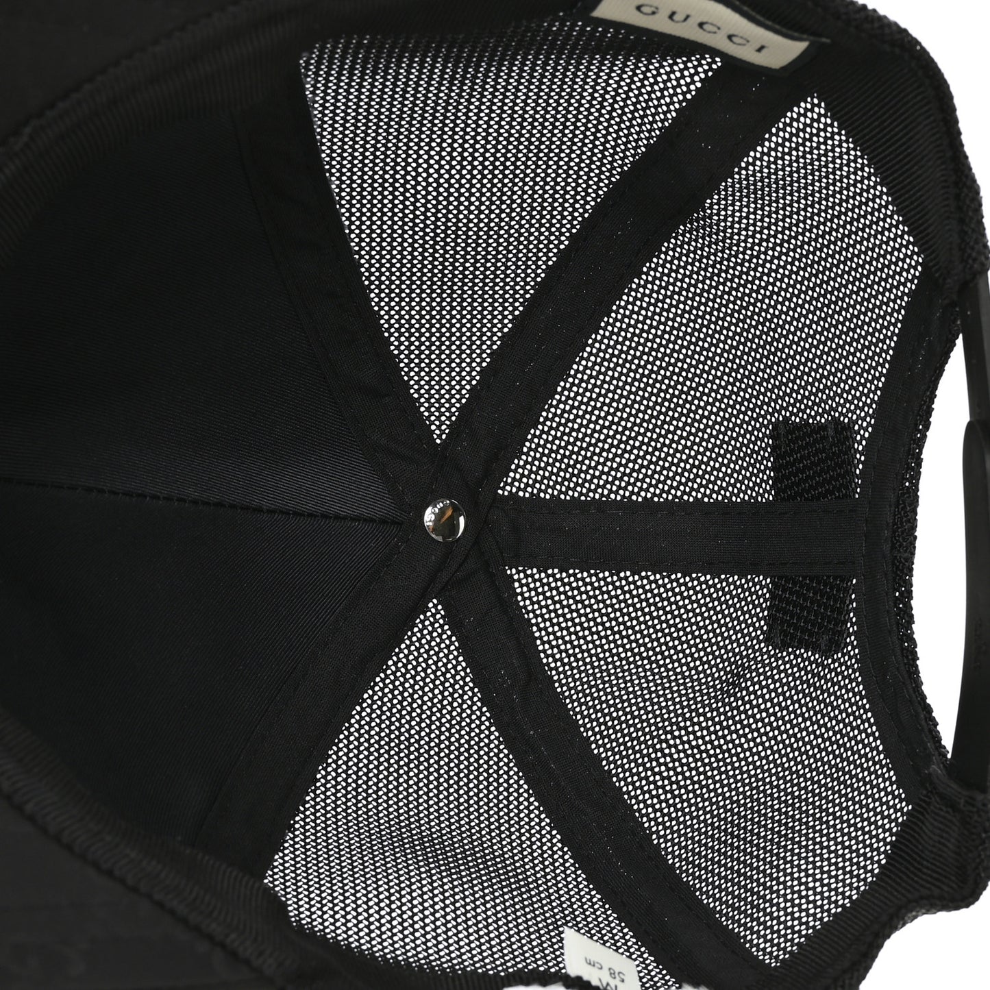 Nylon Monogram Baseball Hat M Black