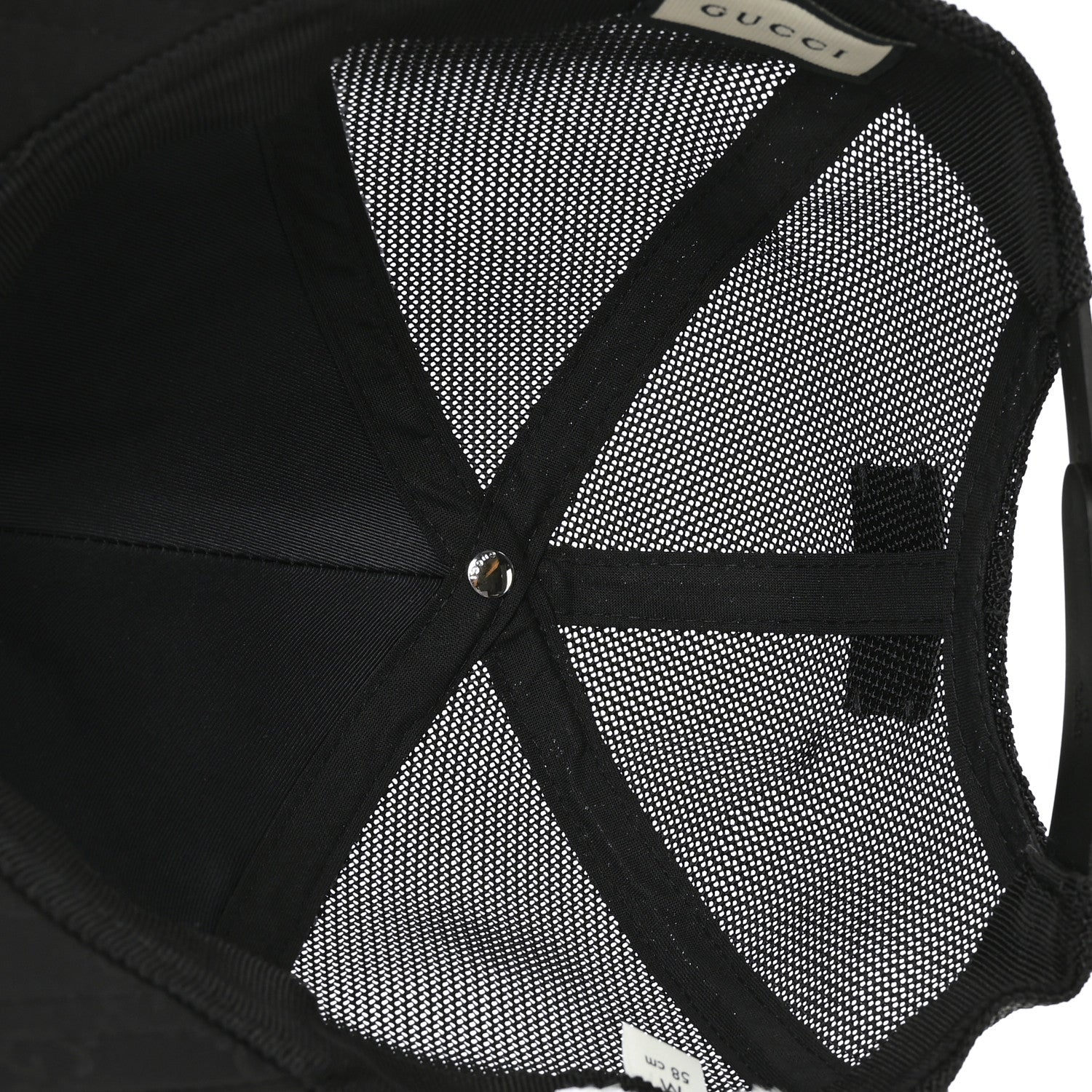 Gucci Nylon Monogram Baseball Hat M Black 6 of 8