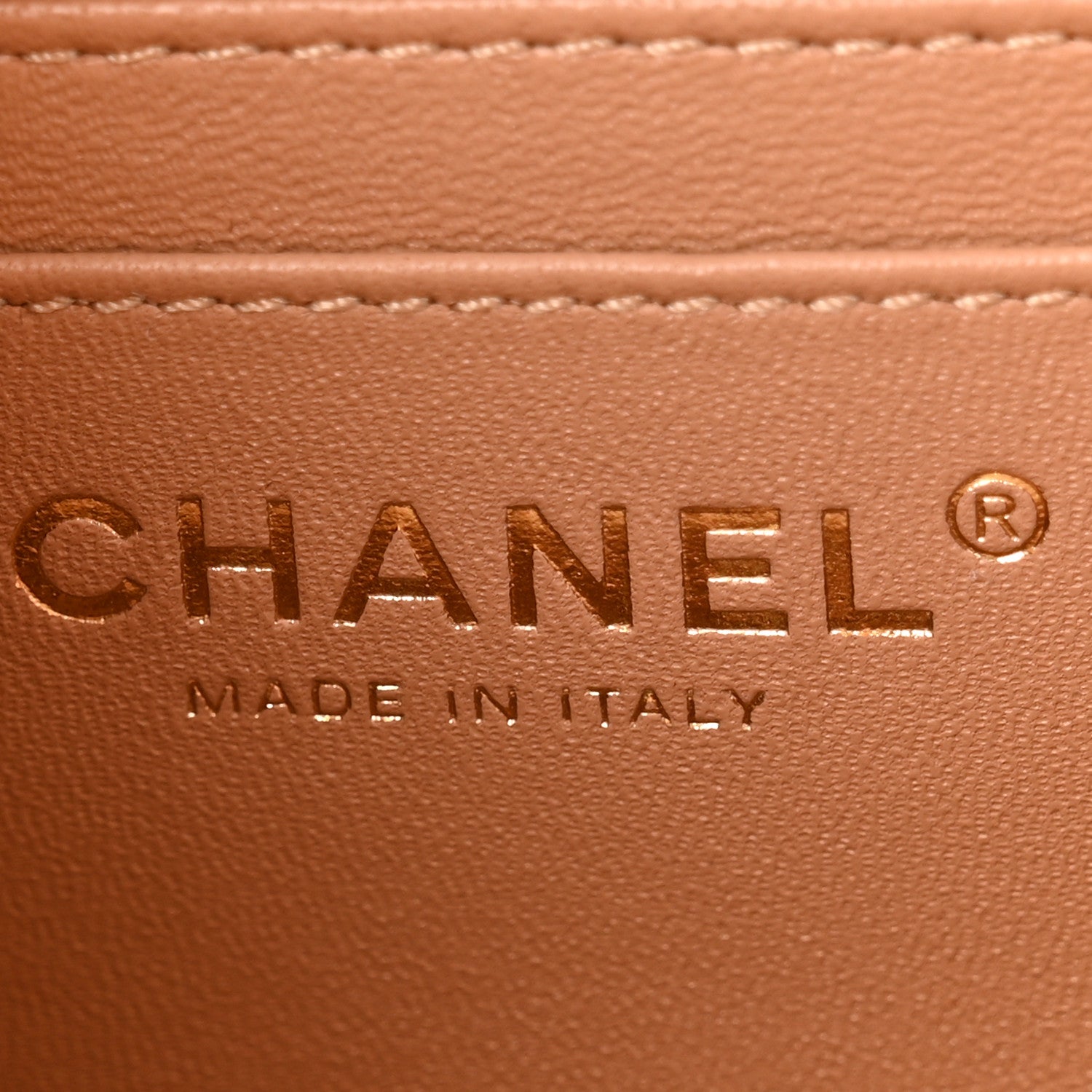 Chanel Lambskin Quilted Mini Square Flap Brown 6 of 10