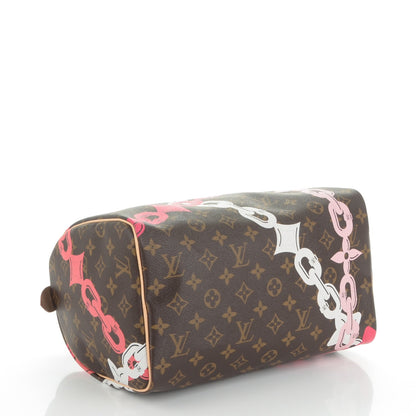 Louis Vuitton Monogram Bay Speedy 30 Rose Ballerine Poppy 4 of 7