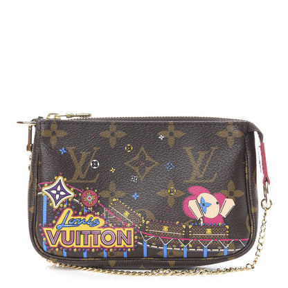 Louis Vuitton Monogram 2020 Christmas Animation Roller Coaster Mini Pochette Accessories Pivoine 1 of 7