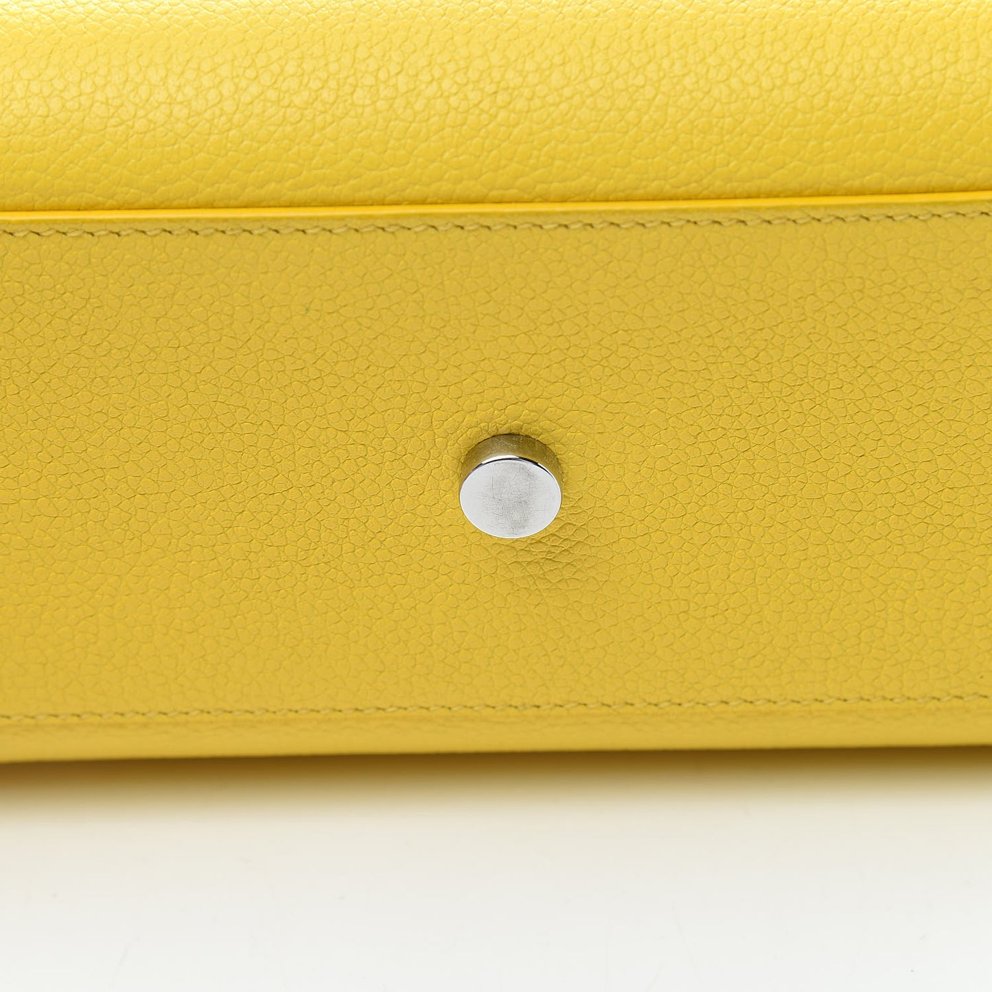 Grained Calfskin Nano Sac De Jour Jaune