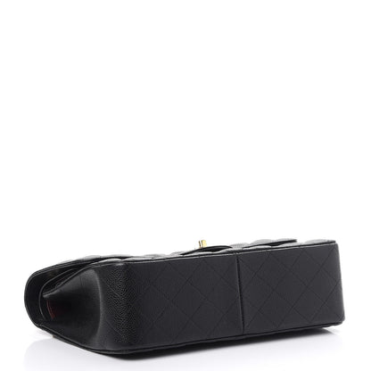 Chanel Caviar Quilted Jumbo Double Flap Black 5 of 9