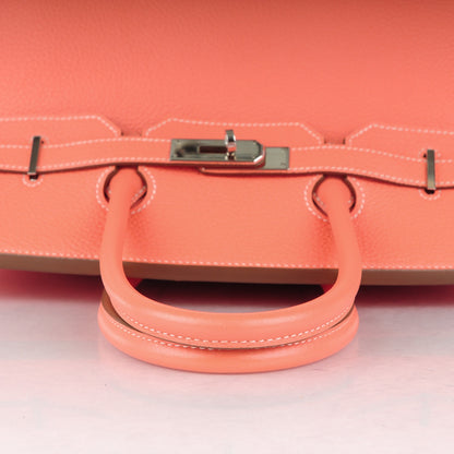 Hermes Taurillon Clemence Birkin 35 Crevette 18 of 26