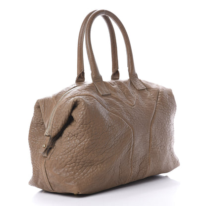 Saint Laurent Pebbled Lambskin Medium Easy Sac Brown 3 of 18