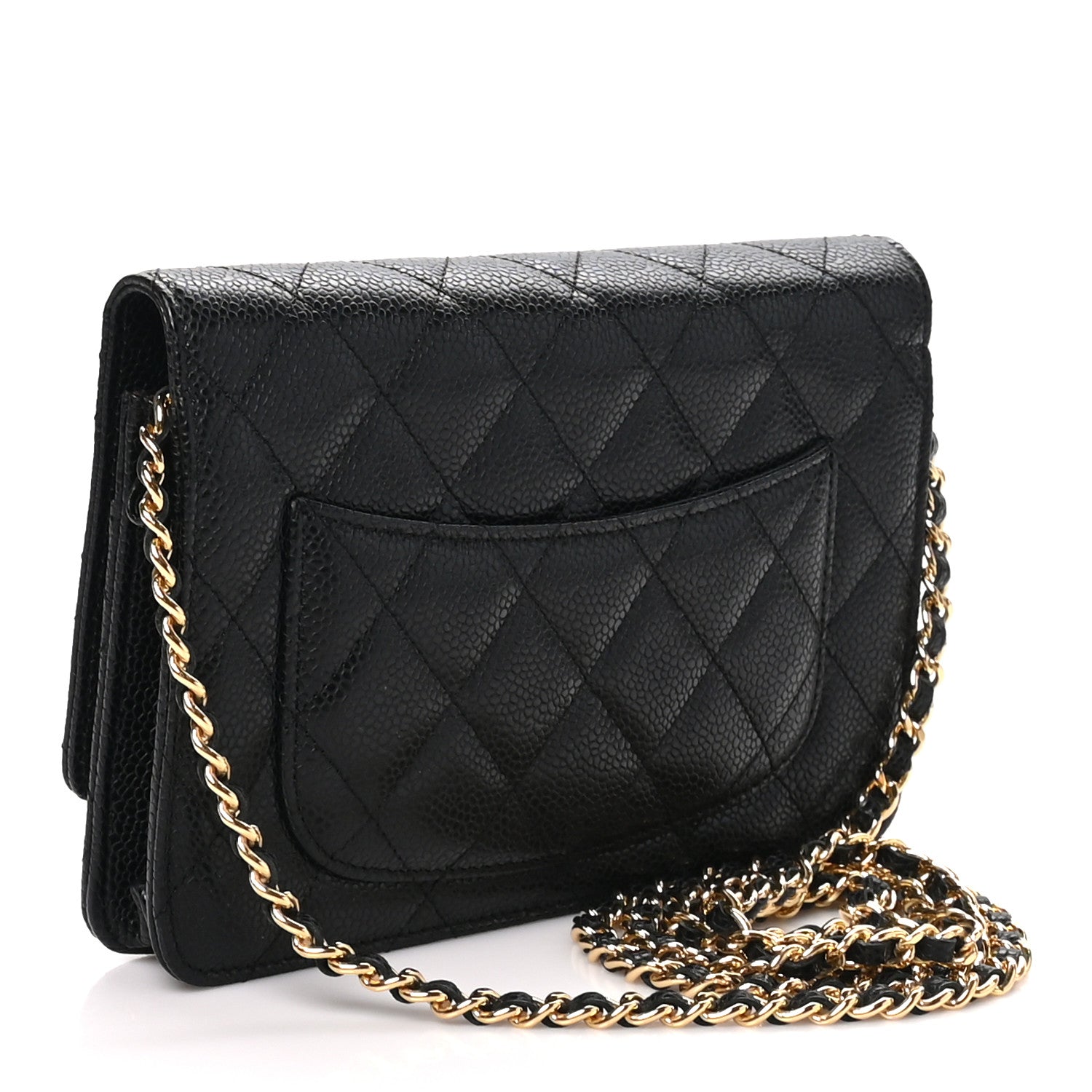 Chanel Caviar Quilted Wallet on Chain WOC Black 3 of 10